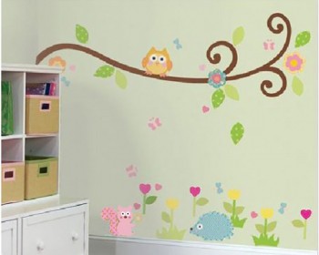 Owl on the Tree Animal Friends Kids Vinyl Wall Decals Nursery Sticker Owl on the Tree Animal Friends Kids Vinyl Wall Decals Nursery Sticker